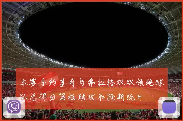 本赛季约基奇与弗拉格双双领跑球队总得分篮板助攻和抢断统计